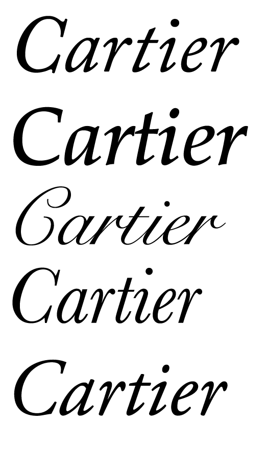 what is the cartier font